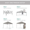 image:imageBest Choice Products 10x10ft Pop Up Canopy Tent Outdoor Shade 1 Person 1 Minute Set Up Carry Case 4 Weight Bags  BlueLight Gray