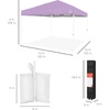 image:imageBest Choice Products 10x10ft Pop Up Canopy Tent Outdoor Shade 1 Person 1 Minute Set Up Carry Case 4 Weight Bags  BlueLilacWhite