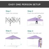 image:imageBest Choice Products 10x10ft Pop Up Canopy Tent Outdoor Shade 1 Person 1 Minute Set Up Carry Case 4 Weight Bags  BlueLilacWhite