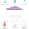 image:imageBest Choice Products 10x10ft Pop Up Canopy Tent Outdoor Shade 1 Person 1 Minute Set Up Carry Case 4 Weight Bags  BlueLilacWhite
