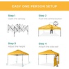 image:imageBest Choice Products 10x10ft Pop Up Canopy Tent Outdoor Shade 1 Person 1 Minute Set Up Carry Case 4 Weight Bags  BlueMarigold