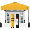 image:imageBest Choice Products 10x10ft Pop Up Canopy Tent Outdoor Shade 1 Person 1 Minute Set Up Carry Case 4 Weight Bags  BlueMarigold