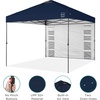 image:imageBest Choice Products 10x10ft Pop Up Canopy Tent Outdoor Shade 1 Person 1 Minute Set Up Carry Case 4 Weight Bags  BlueNavy Blue
