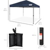 image:imageBest Choice Products 10x10ft Pop Up Canopy Tent Outdoor Shade 1 Person 1 Minute Set Up Carry Case 4 Weight Bags  BlueNavy Blue
