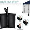 image:imageBest Choice Products 10x10ft Pop Up Canopy Tent Outdoor Shade 1 Person 1 Minute Set Up Carry Case 4 Weight Bags  BlueNavy Blue