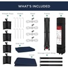 image:imageBest Choice Products 10x10ft Pop Up Canopy Tent Outdoor Shade 1 Person 1 Minute Set Up Carry Case 4 Weight Bags  BlueNavy Blue