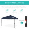 image:imageBest Choice Products 10x10ft Pop Up Canopy Tent Outdoor Shade 1 Person 1 Minute Set Up Carry Case 4 Weight Bags  BlueNavy Blue