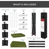 image:imageBest Choice Products 10x10ft Pop Up Canopy Tent Outdoor Shade 1 Person 1 Minute Set Up Carry Case 4 Weight Bags  BlueOlive Green