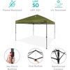 image:imageBest Choice Products 10x10ft Pop Up Canopy Tent Outdoor Shade 1 Person 1 Minute Set Up Carry Case 4 Weight Bags  BlueOlive Green