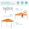 image:imageBest Choice Products 10x10ft Pop Up Canopy Tent Outdoor Shade 1 Person 1 Minute Set Up Carry Case 4 Weight Bags  BlueOrange