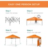 image:imageBest Choice Products 10x10ft Pop Up Canopy Tent Outdoor Shade 1 Person 1 Minute Set Up Carry Case 4 Weight Bags  BlueOrange