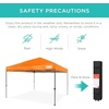 image:imageBest Choice Products 10x10ft Pop Up Canopy Tent Outdoor Shade 1 Person 1 Minute Set Up Carry Case 4 Weight Bags  BlueOrange