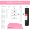 image:imageBest Choice Products 10x10ft Pop Up Canopy Tent Outdoor Shade 1 Person 1 Minute Set Up Carry Case 4 Weight Bags  BluePinkWhite