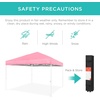 image:imageBest Choice Products 10x10ft Pop Up Canopy Tent Outdoor Shade 1 Person 1 Minute Set Up Carry Case 4 Weight Bags  BluePinkWhite