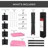 image:imageBest Choice Products 10x10ft Pop Up Canopy Tent Outdoor Shade 1 Person 1 Minute Set Up Carry Case 4 Weight Bags  BluePinkWhite