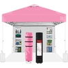 image:imageBest Choice Products 10x10ft Pop Up Canopy Tent Outdoor Shade 1 Person 1 Minute Set Up Carry Case 4 Weight Bags  BluePinkWhite