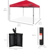 image:imageBest Choice Products 10x10ft Pop Up Canopy Tent Outdoor Shade 1 Person 1 Minute Set Up Carry Case 4 Weight Bags  BlueRed