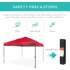 image:imageBest Choice Products 10x10ft Pop Up Canopy Tent Outdoor Shade 1 Person 1 Minute Set Up Carry Case 4 Weight Bags  BlueRed
