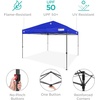 image:imageBest Choice Products 10x10ft Pop Up Canopy Tent Outdoor Shade 1 Person 1 Minute Set Up Carry Case 4 Weight Bags  BlueResort Blue