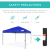image:imageBest Choice Products 10x10ft Pop Up Canopy Tent Outdoor Shade 1 Person 1 Minute Set Up Carry Case 4 Weight Bags  BlueResort Blue