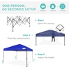 image:imageBest Choice Products 10x10ft Pop Up Canopy Tent Outdoor Shade 1 Person 1 Minute Set Up Carry Case 4 Weight Bags  BlueResort Blue
