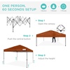 image:imageBest Choice Products 10x10ft Pop Up Canopy Tent Outdoor Shade 1 Person 1 Minute Set Up Carry Case 4 Weight Bags  BlueRust