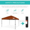 image:imageBest Choice Products 10x10ft Pop Up Canopy Tent Outdoor Shade 1 Person 1 Minute Set Up Carry Case 4 Weight Bags  BlueRust