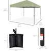 image:imageBest Choice Products 10x10ft Pop Up Canopy Tent Outdoor Shade 1 Person 1 Minute Set Up Carry Case 4 Weight Bags  BlueSage Green