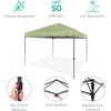 image:imageBest Choice Products 10x10ft Pop Up Canopy Tent Outdoor Shade 1 Person 1 Minute Set Up Carry Case 4 Weight Bags  BlueSage Green