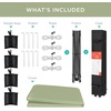 image:imageBest Choice Products 10x10ft Pop Up Canopy Tent Outdoor Shade 1 Person 1 Minute Set Up Carry Case 4 Weight Bags  BlueSage Green