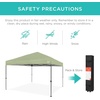 image:imageBest Choice Products 10x10ft Pop Up Canopy Tent Outdoor Shade 1 Person 1 Minute Set Up Carry Case 4 Weight Bags  BlueSage Green