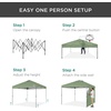image:imageBest Choice Products 10x10ft Pop Up Canopy Tent Outdoor Shade 1 Person 1 Minute Set Up Carry Case 4 Weight Bags  BlueSage Green