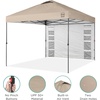 image:imageBest Choice Products 10x10ft Pop Up Canopy Tent Outdoor Shade 1 Person 1 Minute Set Up Carry Case 4 Weight Bags  BlueSand