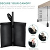 image:imageBest Choice Products 10x10ft Pop Up Canopy Tent Outdoor Shade 1 Person 1 Minute Set Up Carry Case 4 Weight Bags  BlueSand