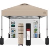 image:imageBest Choice Products 10x10ft Pop Up Canopy Tent Outdoor Shade 1 Person 1 Minute Set Up Carry Case 4 Weight Bags  BlueSand