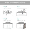 image:imageBest Choice Products 10x10ft Pop Up Canopy Tent Outdoor Shade 1 Person 1 Minute Set Up Carry Case 4 Weight Bags  BlueSilver