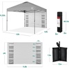 image:imageBest Choice Products 10x10ft Pop Up Canopy Tent Outdoor Shade 1 Person 1 Minute Set Up Carry Case 4 Weight Bags  BlueSilver