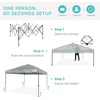 image:imageBest Choice Products 10x10ft Pop Up Canopy Tent Outdoor Shade 1 Person 1 Minute Set Up Carry Case 4 Weight Bags  BlueSilver