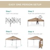 image:imageBest Choice Products 10x10ft Pop Up Canopy Tent Outdoor Shade 1 Person 1 Minute Set Up Carry Case 4 Weight Bags  BlueTan