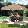 image:imageBest Choice Products 10x10ft Pop Up Canopy Tent Outdoor Shade 1 Person 1 Minute Set Up Carry Case 4 Weight Bags  BlueTan