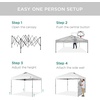 image:imageBest Choice Products 10x10ft Pop Up Canopy Tent Outdoor Shade 1 Person 1 Minute Set Up Carry Case 4 Weight Bags  BlueWhite