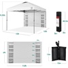 image:imageBest Choice Products 10x10ft Pop Up Canopy Tent Outdoor Shade 1 Person 1 Minute Set Up Carry Case 4 Weight Bags  BlueWhite