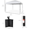 image:imageBest Choice Products 10x10ft Pop Up Canopy Tent Outdoor Shade 1 Person 1 Minute Set Up Carry Case 4 Weight Bags  BlueWhite