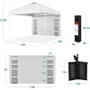 image:imageBest Choice Products 10x10ft Pop Up Canopy Tent Outdoor Shade 1 Person 1 Minute Set Up Carry Case 4 Weight Bags  BlueWhiteWhite