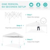 image:imageBest Choice Products 10x10ft Pop Up Canopy Tent Outdoor Shade 1 Person 1 Minute Set Up Carry Case 4 Weight Bags  BlueWhiteWhite