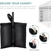 image:imageBest Choice Products 10x10ft Pop Up Canopy Tent Outdoor Shade 1 Person 1 Minute Set Up Carry Case 4 Weight Bags  BlueWhiteWhite