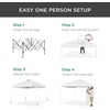 image:imageBest Choice Products 10x10ft Pop Up Canopy Tent Outdoor Shade 1 Person 1 Minute Set Up Carry Case 4 Weight Bags  BlueWhiteWhite