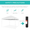 image:imageBest Choice Products 10x10ft Pop Up Canopy Tent Outdoor Shade 1 Person 1 Minute Set Up Carry Case 4 Weight Bags  BlueWhiteWhite