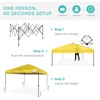 image:imageBest Choice Products 10x10ft Pop Up Canopy Tent Outdoor Shade 1 Person 1 Minute Set Up Carry Case 4 Weight Bags  BlueYellow