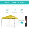 image:imageBest Choice Products 10x10ft Pop Up Canopy Tent Outdoor Shade 1 Person 1 Minute Set Up Carry Case 4 Weight Bags  BlueYellow